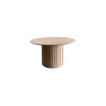 Hellin - table  manger ronde 120x120x75 cm dcor chne blanchi - liney