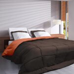 Linnea - couette polyester cocoon bicolore fibre creuse silicone chaud (hiver) 240x220 cm