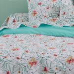 Linnea - drap plat percale de coton roxane 240x310 cm