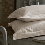 Linnea - parure de lit satin de coton concerto taie 65x65 cm a rayures 240x220 cm