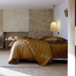 Linnea - parure de lit uni percale de coton manoir taie 65x65 cm 240x220 cm