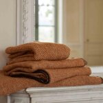 Linnea - plaid laine et acrylique ales marron terre brl 120x180 cm