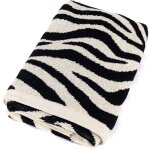 Serviette de toilette absorbante coton 50x100cm zebra beige