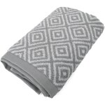 Serviette de toilette symetrie coton losanges