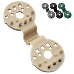 Lot de 50 clips de fixation pour brise vue, bche ou toile d'ombrage - beige - linxor