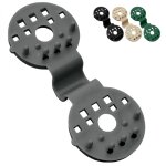 Lot de 50 clips de fixation pour brise vue, bche ou toile d'ombrage - gris - linxor