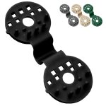 Lot de 50 clips de fixation pour brise vue, b�che ou toile d'ombrage - noir - linxor