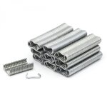 Linxor - lot de 600 agrafes rapides galvanis�es pour grillage, cl�ture, cage - gris