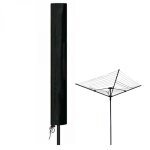 Bche, housse de protection impermable pour schoir parapluie - 180 x 30 x 30 cm - noir linxor