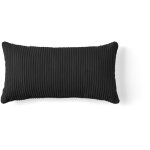 Lisa design - colombine - coussin - en velours c�tel� - 32x63 cm - noir