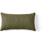Lisa design - colombine - coussin - en velours c�tel� - 32x63 cm - vert