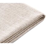 Lisa design - housses en velours textur pour canap calgary d'angle 3 places + 1 pouf - beige