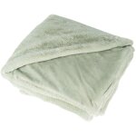 Lisa design - joy - plaid - 150x200cm - en fausse fourrure - vert sauge
