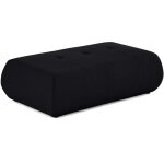 Lisa design - onyx - pouf d'appoint - en tissu mailles 3d - noir