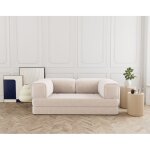 Lisa design - poppy - canap� 3 places convertible en velours c�tel�