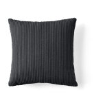 Lisa design - selma - coussin - en velours c�tel� - 50x50 cm - gris fonc�