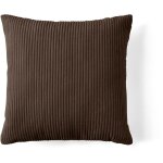 Lisa design - selma - coussin - en velours ctel - 60x60 cm - marron