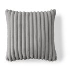 Lisa design - sierra - coussin - en fausse fourrure côtelé - 40x40 cm - gris clair Lisa design - sierra - coussin - en fausse fourrure côtelé - 40x40 cm - gris clair