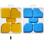 Lisseur professionnelle silicone acryliques, extracteur pour joints parfaits, lot de 5, 1 x 5 pi�ces ...