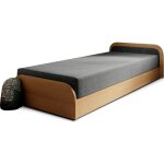 Les tendances - lit 1 place avec coffre de rangement parko ? confort et praticité - marron / gris chiné ... Les tendances - lit 1 place avec coffre de rangement parko ? confort et praticité - marron / gris chiné ...