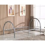 Alcos - lit 1 place métal gris 90x200 cm as Alcos - lit 1 place métal gris 90x200 cm as