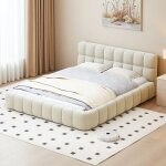 Fortuna lai - lit 140x190 avec sommier  lattes en bois massif, lin, adapt aux enfants, adolescents, ...