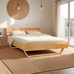 Le quai des affaires - lit 160x200 cm tao + sommier / htre massif huil /