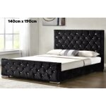 Lit 2 places prestige noir 140x190 + sommier intgr