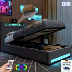 Lit 90 x 190 avec sommier et rangement, lit coffre 140x190, lit adult 140x190, lit capitonn�, lit simple ...