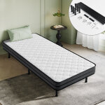 Lit 90x190 cm inre ensemble sommier et matelas - matelas 90x190 cm - �paisseur 15 cm - mousse � haute ...