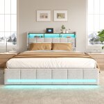 Lit tiroirs avec led, lit adulte 160x200 cm, lit double avec 4 tiroirs, lit capitonne, lit 2 places avec ... Lit tiroirs avec led, lit adulte 160x200 cm, lit double avec 4 tiroirs, lit capitonne, lit 2 places avec ...