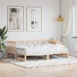 Maisonchic - lit adulte - 80 x 200 cm, lit de jour avec lit gigogne bois de pin massif qsko54364 design ... Maisonchic - lit adulte - 80 x 200 cm, lit de jour avec lit gigogne bois de pin massif qsko54364 design ...