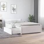 Lit adulte - 90x190 cm, cadre de lit avec tiroirs, lit simple blanc 90x190 cm, simple design in jkf179012 ...