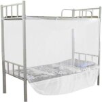 Lit à baldaquin 4 poteaux - dimensions 150x195x170cm - blanc - format jumeau et queen size - structure ... Lit à baldaquin 4 poteaux - dimensions 150x195x170cm - blanc - format jumeau et queen size - structure ...