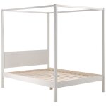 Drawer - lit à baldaquin en bois 140x200cm - blanc - azura Drawer - lit à baldaquin en bois 140x200cm - blanc - azura