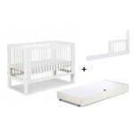Lit bébé 120x60cm avec tiroir couleur et barrière de sécurité blanc olive lit barreaux amovible Lit bébé 120x60cm avec tiroir couleur et barrière de sécurité blanc olive lit barreaux amovible
