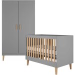 Lit b�b� 60x120 et armoire kocot kids kubi - gris