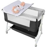 Lit b�b� berceau cododo pour b�b� 0 - 36 mois - hauteur r�glable - matelas inclus