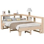 Lit biblioth�que sans matelas 140x190 cm bois de pin massif vidaxl