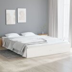 Lit blanc bois massif 120x190 petit double 2 Lit blanc bois massif 120x190 petit double 2
