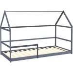 Aiyaplay - lit cabane enfant 90x190cm - sommier et barrière inclus - bois pin panneaux gris Aiyaplay - lit cabane enfant 90x190cm - sommier et barrière inclus - bois pin panneaux gris