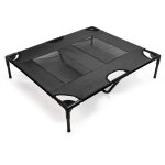 Wiltec - transat pour chiens et chats ? couleur grise ? l / 92 x 77 x 20 cm ? 50 kg max ? en tissu oxford ...