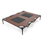 Wiltec - transat pour chiens et chats ? couleur marron ? xl / 122 x 93 x 20 cm ? 30 kg max ? en tissu ...