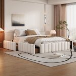 Lit capitonn 140 x 200 cm cadre de lit lit simple lit double lit design avec sommier  lattes (sans ...