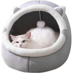 Lit pour chat, lit pour chat grotte de chat maison, panier pour chat semi - ferm, niche douillette pour ...