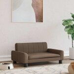 Lit pour chien marron 70x45x30 cm tissu - vidaxl Lit pour chien marron 70x45x30 cm tissu - vidaxl
