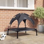 Lit pour chien noir m acier vidaxl