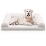 Lit pour chien orthop�dique, canap� chien chat en mousse � ?ufs, rebords sur 3 c�t�s, housse amovible ...