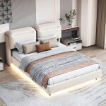 Lit coffre capitonn 160x200 , avec hydraulique espace de rangement, pieds cachs, tte de lit en pliable, ...