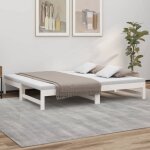 The living store - lit coulissant sans matelas blanc 2x(90x190) cm - lit de jour - canap - lit - lit ...